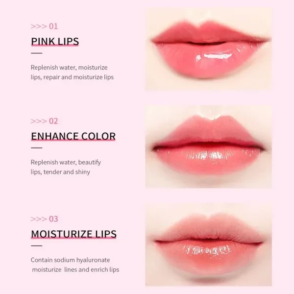 4 Pieces Lip Mask Hydrating Brighten Pink Lips Gel Smoothing Lip Care Fruit Seri