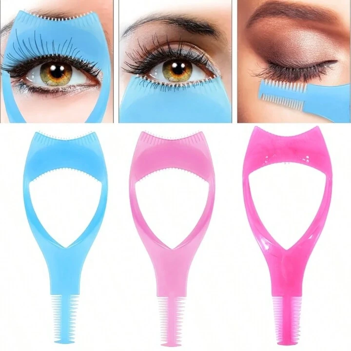 Portable Eyelashes Applicator Tool With Mini Comb Easy Eyelash Mascara Guide Mak