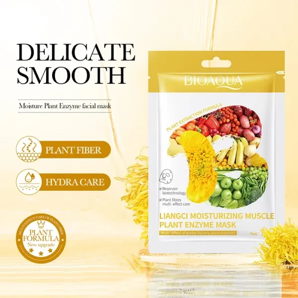 Multi Natural Plants Extraction Face Mask Hydrating Anti Aging Brightening Skin