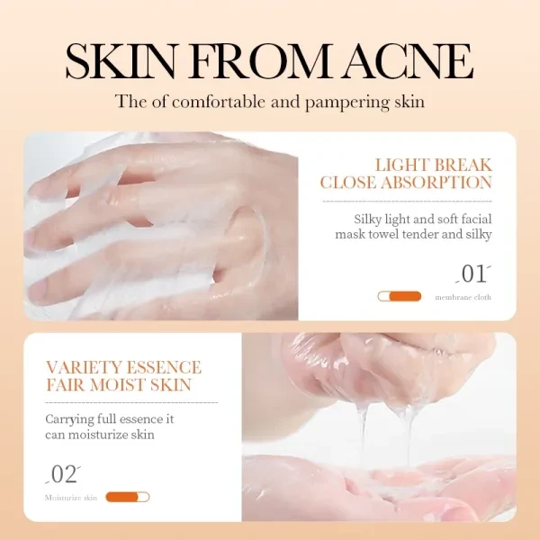 Multi Natural Plants Extraction Face Mask Hydrating Anti Aging Brightening Skin