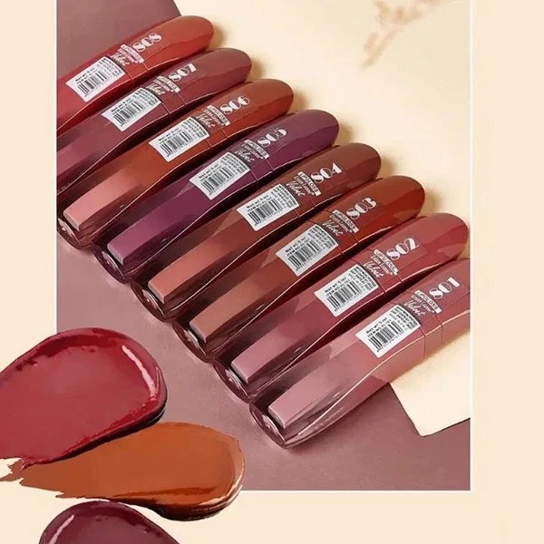 Glossy Waterproof Non Fading Matte Lip Gloss Ladies Lip Glaze Makeup Long Lastin