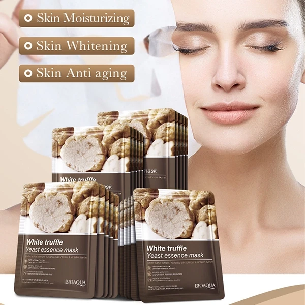 White Truffle Yeast Face Mask Dry Skin Hydrating Moisturizing Facial Mask Anti A