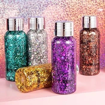 3pcs Sparkling Glitter Eye Sequin Shadow Gel - Full Coverage Waterproof