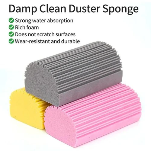 Damp Cleaning Duster Household Cleaning Sponge Dust Remover Cobwebs Mirrors Vent
