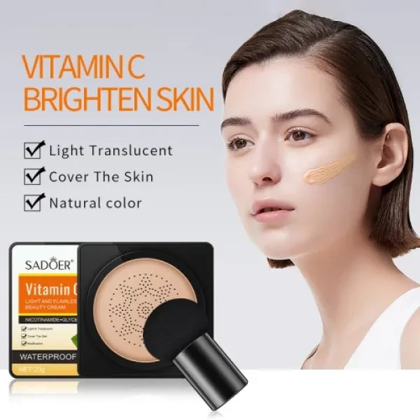 Vitamin C Natural Long-lasting BB Cream Moisturizing Foundation Brighten Skin Be