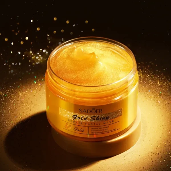 Gold Shiny Repair Facial Mask Anti-aging Deep Cleansing Reduces Peptide Skin Car
