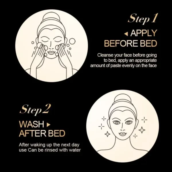 Gold Shiny Repair Facial Mask Anti-aging Deep Cleansing Reduces Peptide Skin Car