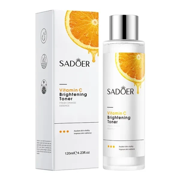 Vitamin-C Brightening Toner Fresh Orange Essence Refreshing Moisturizing Lighten