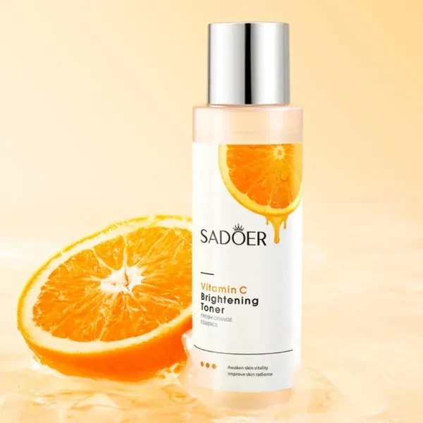Vitamin-C Brightening Toner Fresh Orange Essence Refreshing Moisturizing Lighten