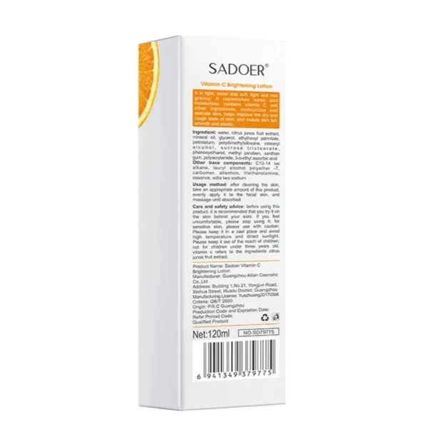 Vitamin C Brightening Lotion Dullness Roughness Shrink Whitening Moisturizing Ac