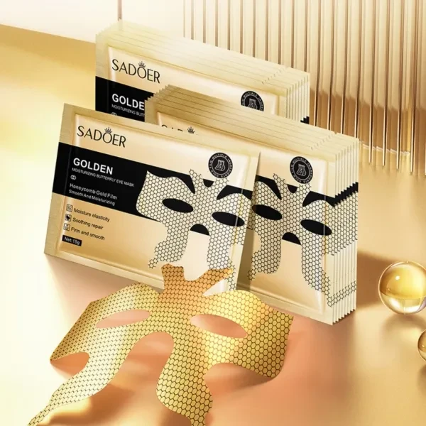 2 Pcs Golden Butterfly Eye Mask Anti Wrinkle Moisturizer Anti Aging Sagging Wrin