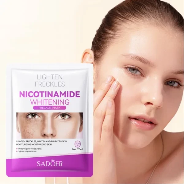 1 Box 10 Pcs Nicotinamide Whitening Freckle Removing Facial Mask Skincare Moistu