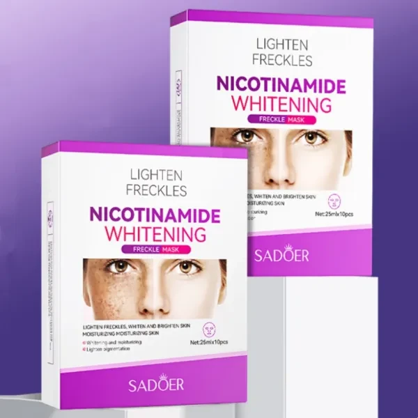 1 Box 10 Pcs Nicotinamide Whitening Freckle Removing Facial Mask Skincare Moistu
