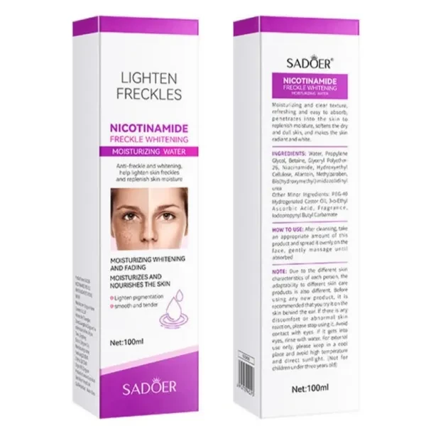Lighten Freckles Nicotinamide Whitening Moisturizing Water Nourishing Skin Care