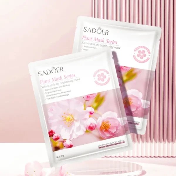 2 Pcs Vitamin C Skin Care Moisturizing Face Masks Fruit Collagen Whitening Sakur