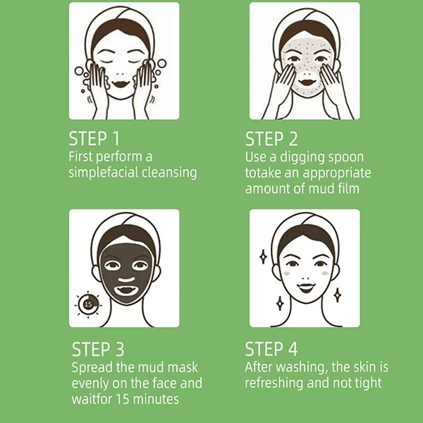 Washable Cleansing Smooth Gentle On Skin Film Peel Off Face Orange Clay Mask For