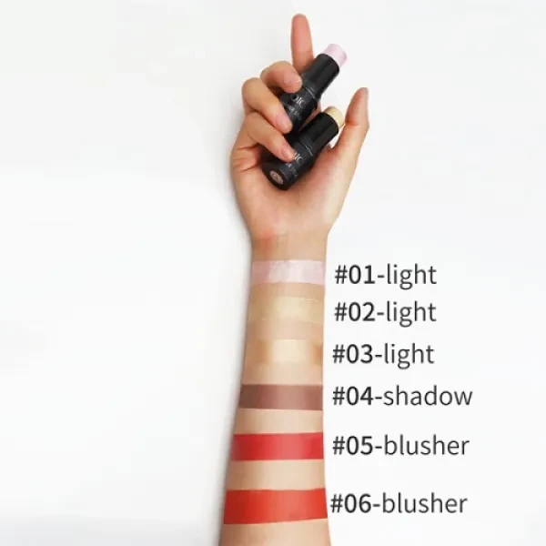 2 Pieces Makeup Contouring Brightening Shimmer Sticks High Gloss Women's Highlig