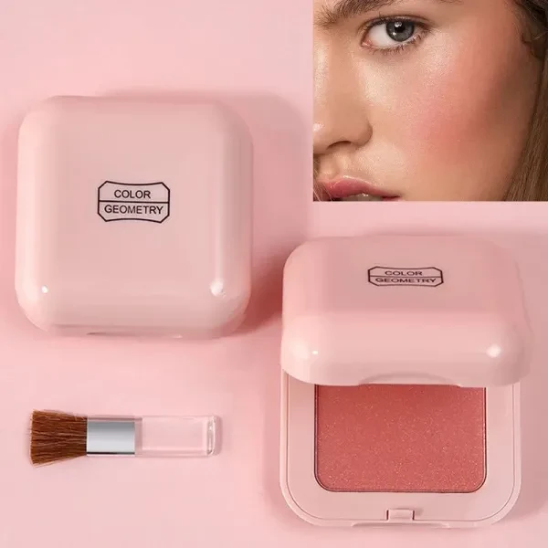 Monochrome Blush Palette Brightening Facial Beauty Make Blusher Long Lasting Blu