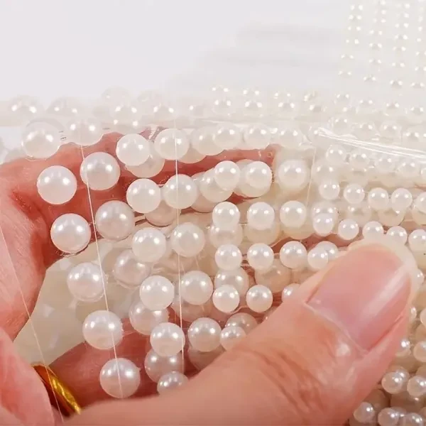 Shimmering Pearl Makeup Stickers - Skin-Friendly DIY Face & Nail Art (646pcs)