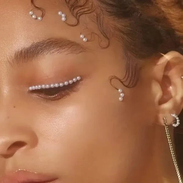 DIY Face Makeup Stickers for Festivals 900pcs Pearls