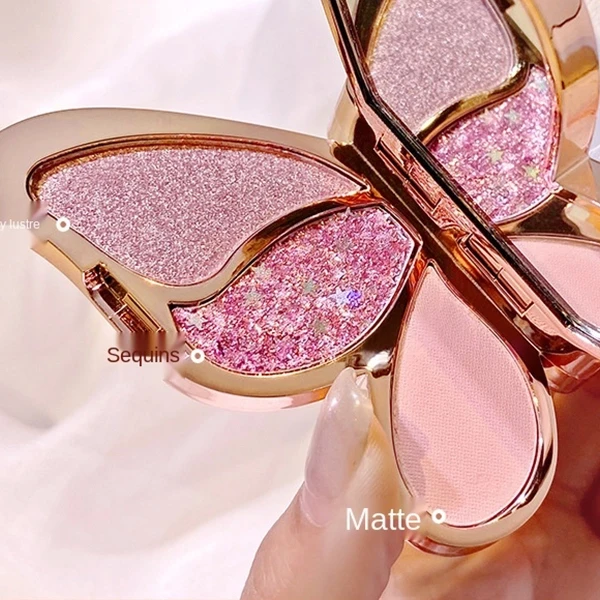 Colorful Wings Shimmer & Matte Eyeshadow Palette - Women 01