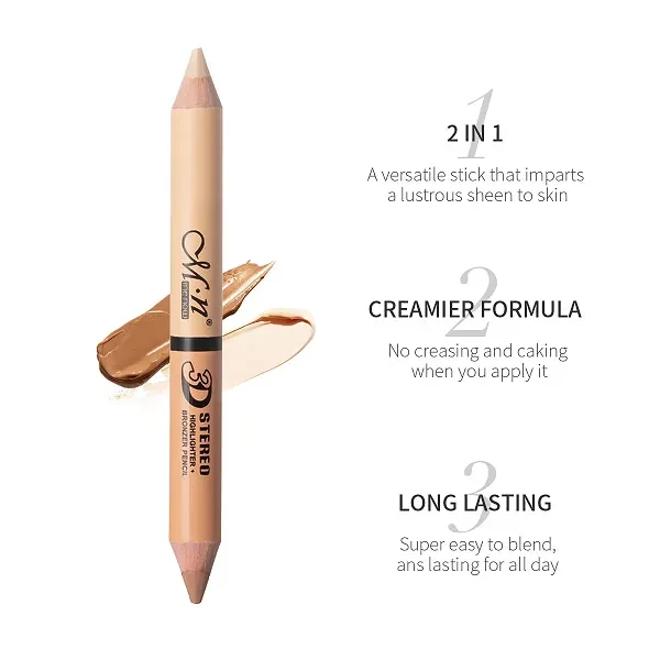 Contour 2-1 Face Glow Wooden Highlighter Pencil Face Makeup - 02