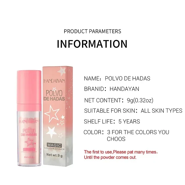 Radiant Cheek Glitter Blusher Shiner Women Face Makeup Blush