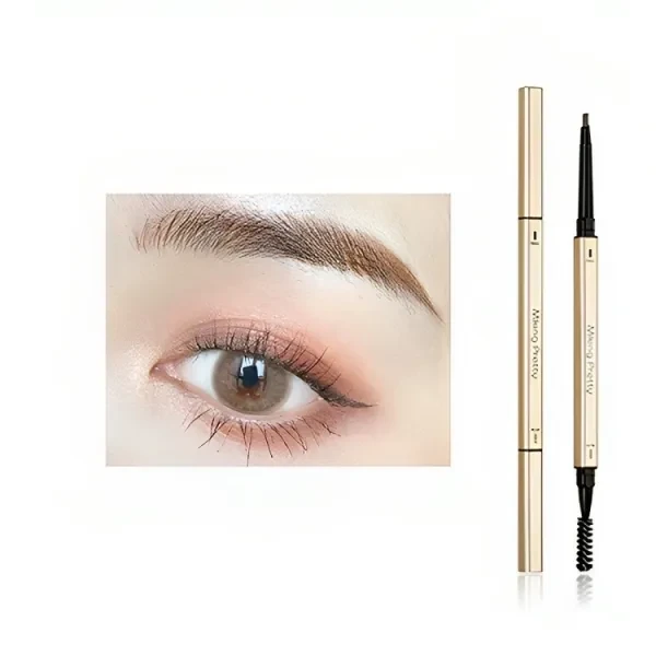 Long Lasting Water Proof 2 In 1 Eyebrow Pencil Double Sided Eyebrow Makeup Enhan
