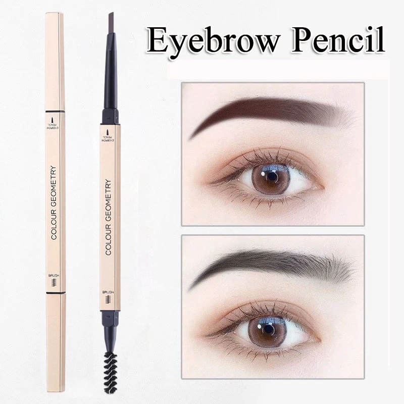 Long Lasting Water Proof 2 In 1 Eyebrow Pencil Double Sided Eyebrow Makeup Enhan