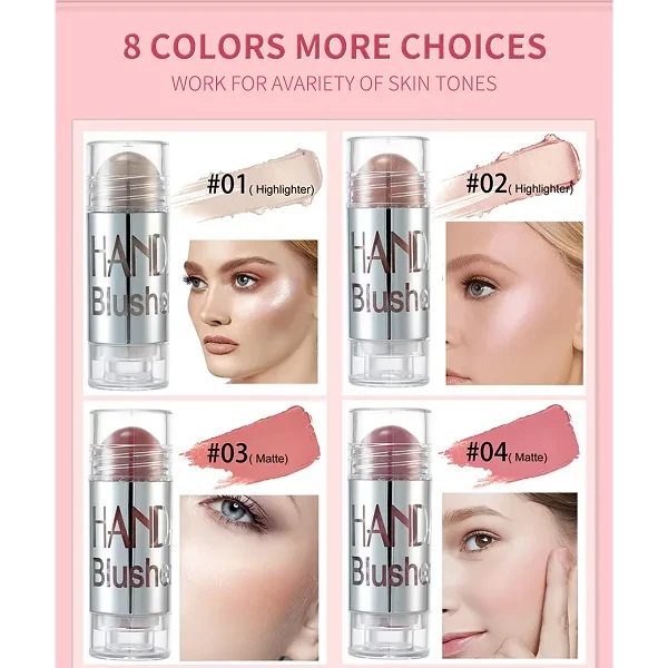 Radiance Enhancer Shimmer Makeup Natural Blush Stick