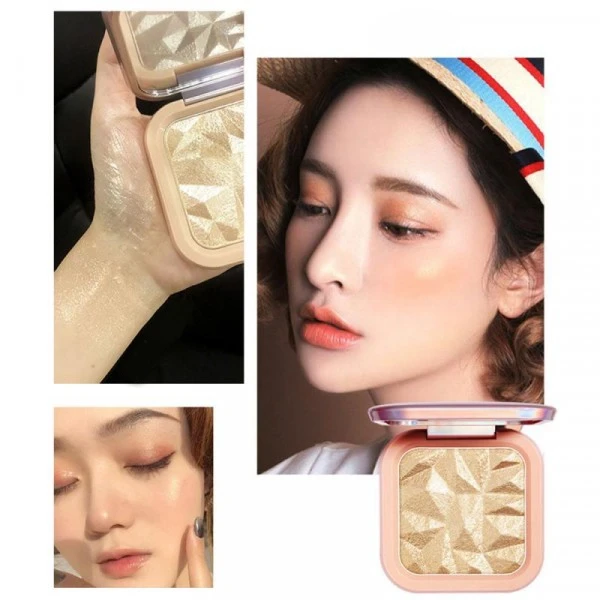 Glow Highlighter for Women's Face Makeup (Golden)