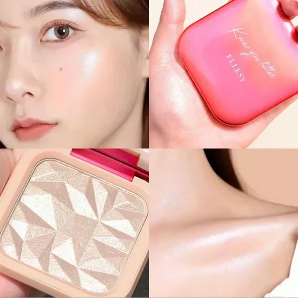 Glow Highlighter for Women's Face Makeup (Golden)
