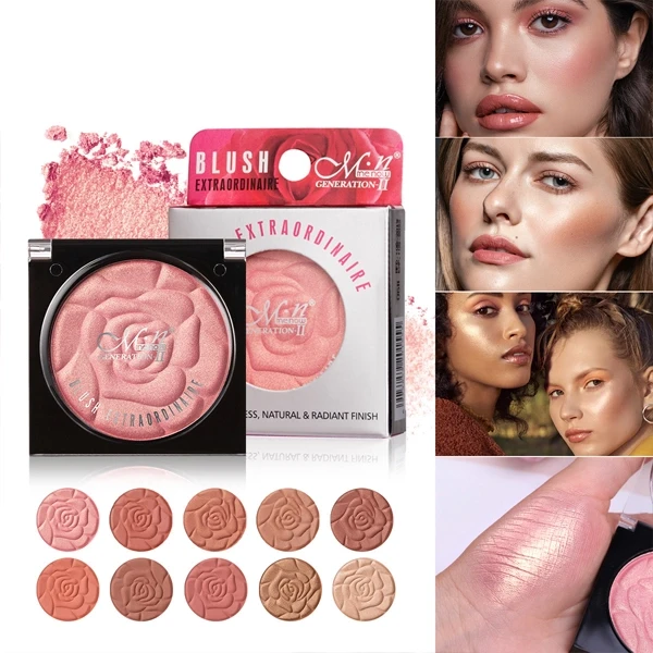 Pearlescent Matte Blush Palette - 14