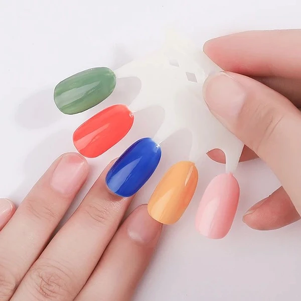 50pcs Artificial Nail Polish Boards & Durable Display Sticks