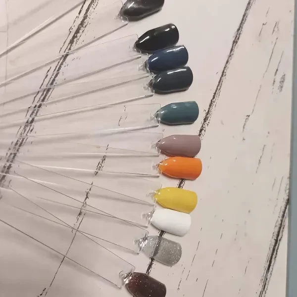 50pcs Artificial Nail Polish Boards & Durable Display Sticks