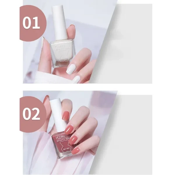 Orange Glitter Nail Polish - 10ml - Long Lasting & Odorless