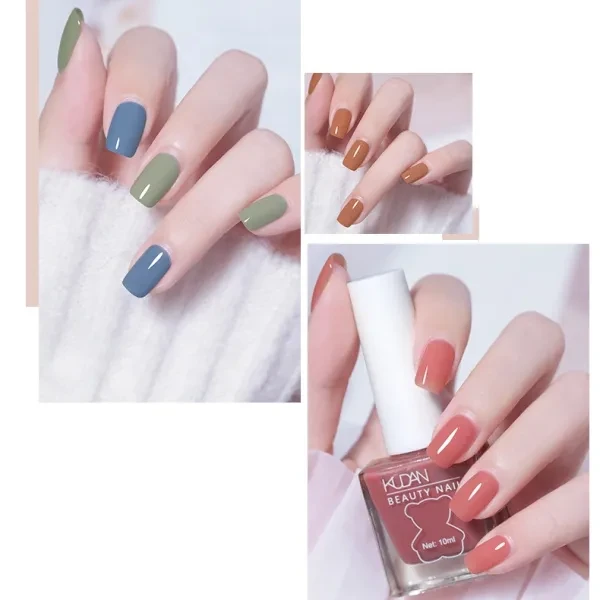 Green Glitter Nail Polish - Quick Drying Long Lasting Skin Friendly - Perfect fo