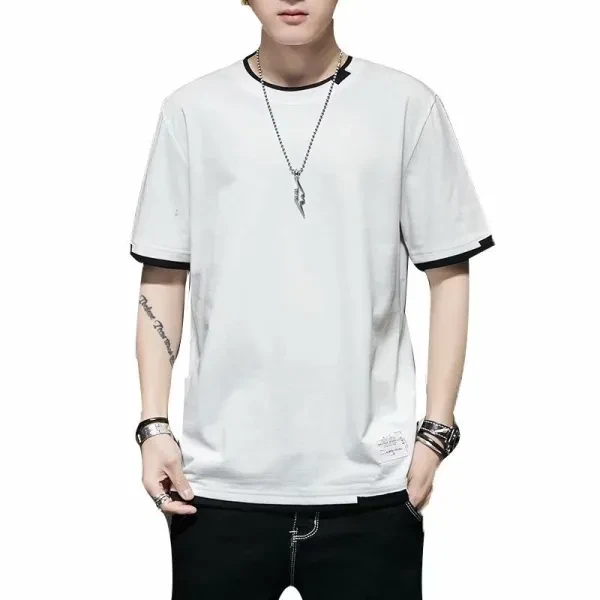 Yellow Men's Cotton T-Shirt - Stylish & Breathable Summer Fashion