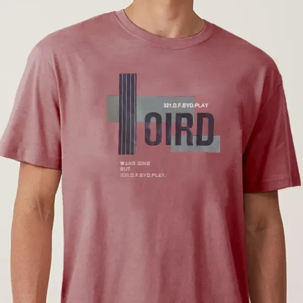 Men's Summer Casual T-Shirt - Blue Color Short Sleeves Soft Fabric - Fashionable