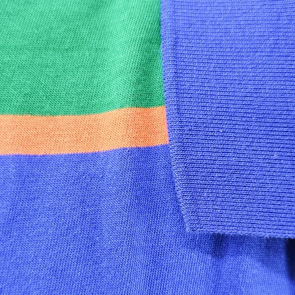 Vibrant Striped Men's T-Shirt Cotton-Blend Multicolor Summer Wear