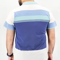 Green Striped Polo Shirt - Men's Summer Fashion