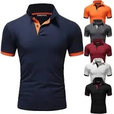 2pcs Polo Shirts Men's Casual Slim Fit Cotton Sport Tops
