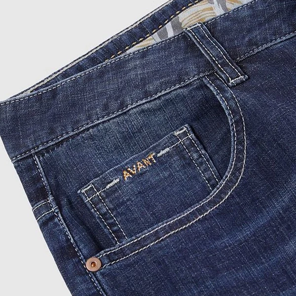 Black Denim Fashion Pant Athletic Fit Tapered Straight Leg 5-Pocket Jean for Men