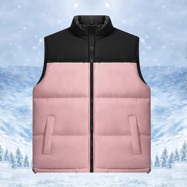 Winter Style Sleeveless Quilted Puffer Jacket - Men's Warm Windbreaker Coat