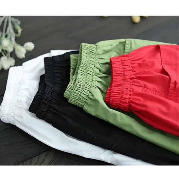 Comfy Cotton High Waist Shorts Double Pocket All-Season Women's Wear