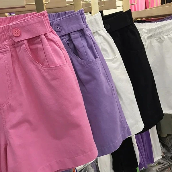 Comfy Pink Denim Shorts - All-Seasons Casual Chic