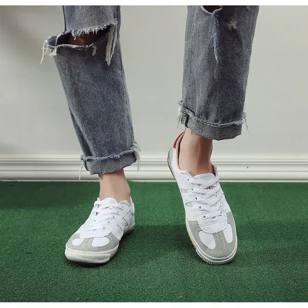 Breathable Hollow Design Lace Closure Non-Slip Sports Running Walking Outdoor Me