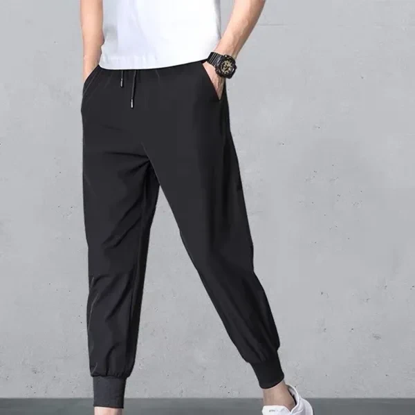 Solid Color Drawstring Closure Men Sports Trouser With Double Side pocket, Comfo