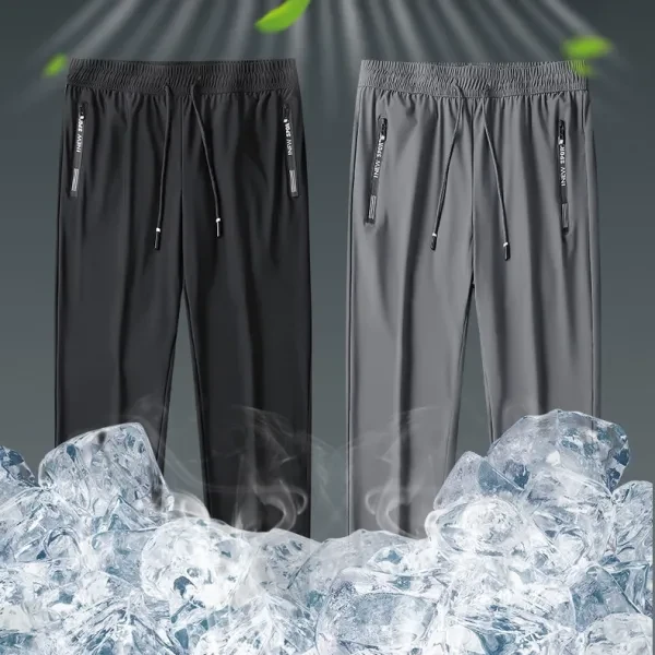 Draw String Men Comfortable Summer Thin Loose Trousers, Fashionable Sports Pant