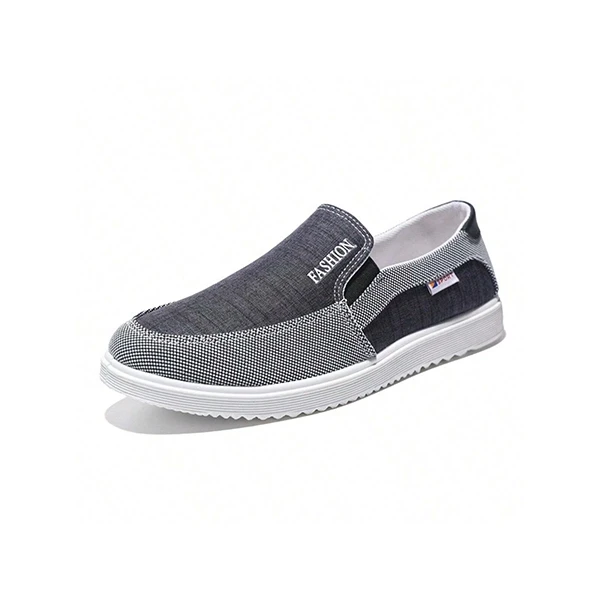 Breathable Men Casual Flat Shoes Soft Bottom Round Toe Lightweight Travel Walkin